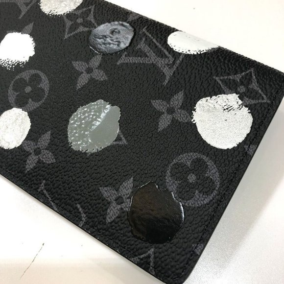 LOUIS VUITTON  MonogramEclipse Portefeuille Brazza Yayoi Kusama Wallet - Picture 11 of 16